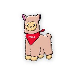 Image of Rosie the Llama Domed Decal