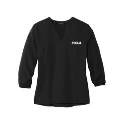 Image of 3/4 Black Quarter Sleeve