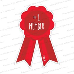 Image of #1 Member Sticker