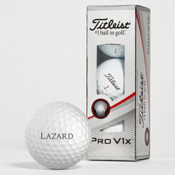 Image of One Sleeve of Titleist Pro V1x Golf Balls – Lazard logo