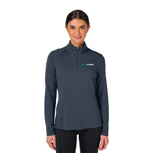 Women's Vista Tri-Blend Quarter Zip image thumbnail
