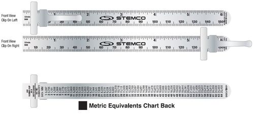 6" Metal Slide Ruler image thumbnail