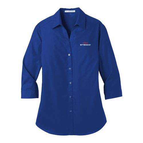Women’s ¾ Sleeve Carefree Poplin Shirt image thumbnail