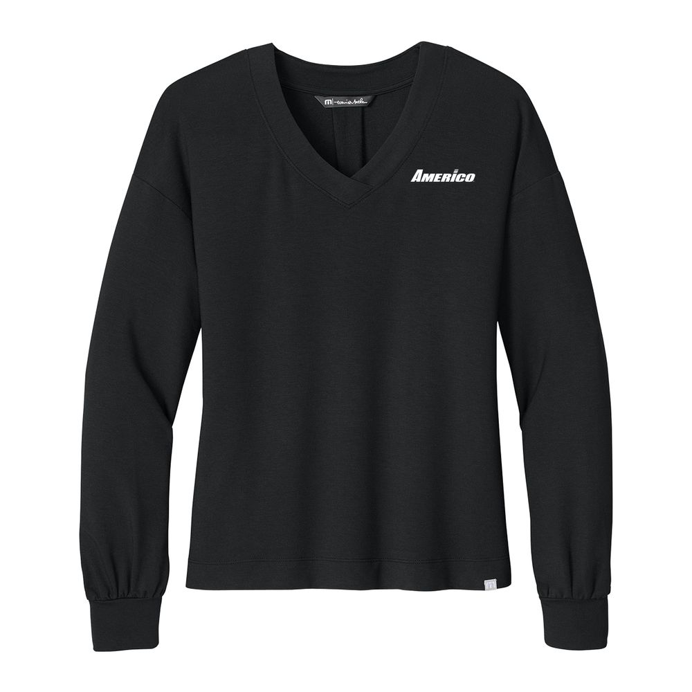 TravisMathew Womens Long Weekend V-Neck primary image