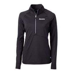 Image of Cutter & Buck Adapt Eco Knit Stretch Recycled Quarter Zip Pullover - Women's