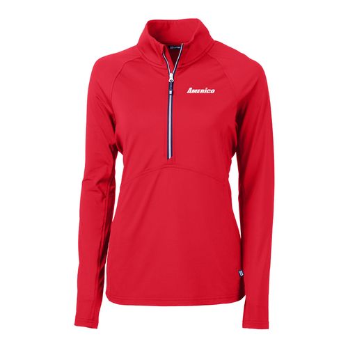 Cutter & Buck Adapt Eco Knit Stretch Recycled Quarter Zip Pullover - Women's image thumbnail