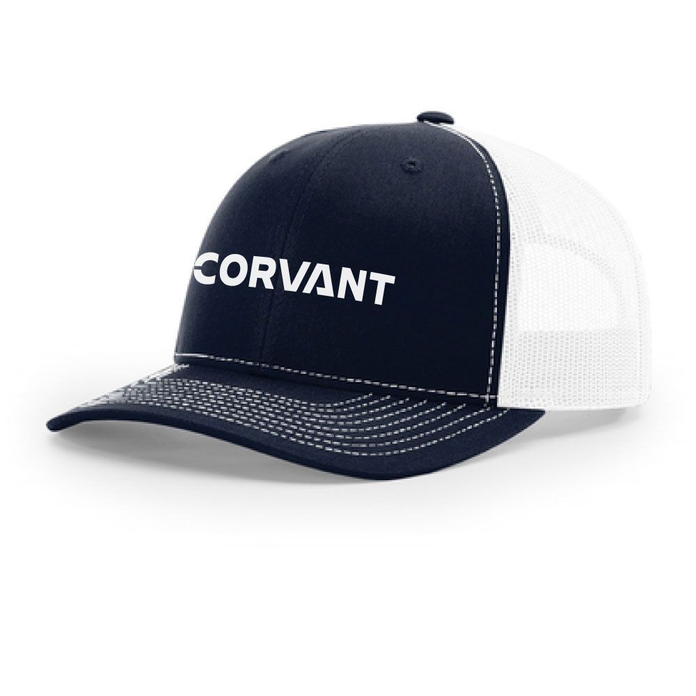 Richardson Mesh Back Snapback Trucker Cap - NAVY/WHITE primary image