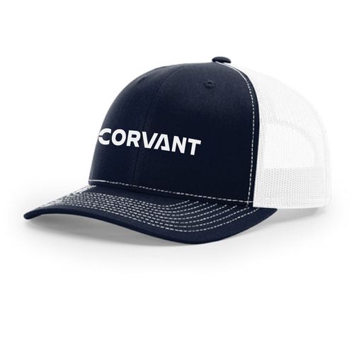 Richardson Mesh Back Snapback Trucker Cap - NAVY/WHITE image thumbnail