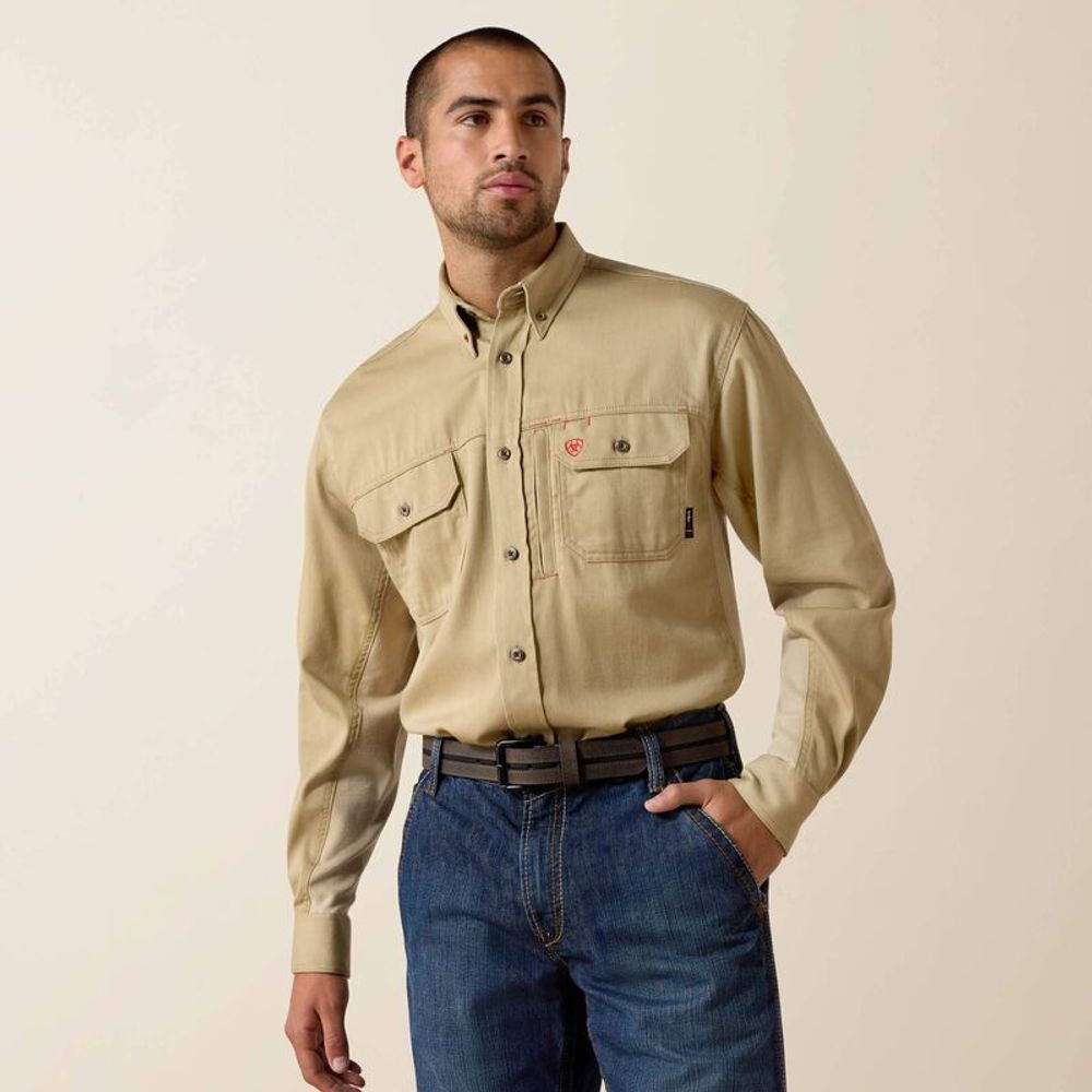 FR Solid Vent Long Sleeve Work Shirt primary image
