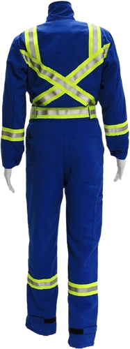 Ladie's Fr Royal Blue Coverall Canadian taping image thumbnail
