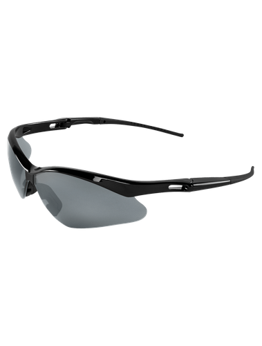 Spearfish® Silver Mirror Lens, Shiny Black Frame Safety Glasses  image thumbnail