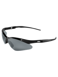 Image of Spearfish® Economy Safety Glasses — Shiny Black Frame, Silver Mirror Lens (LIMITED STOCK)