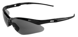 Image of Spearfish® Economy Safety Glasses — Shiny Black Frame, Smoke Anti-Fog Lens
