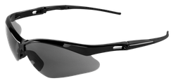 Image of Spearfish® Safety Glasses — Shiny Black Frame, Smoke Lens