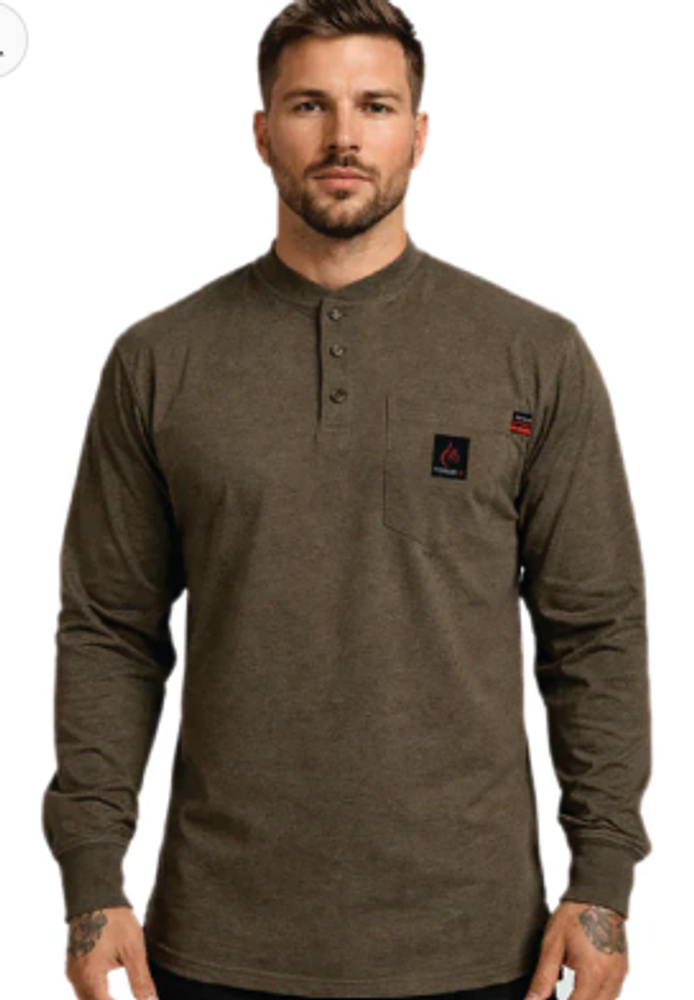Mens FR Light weight Henley by Forge  primary image