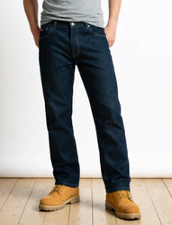 Image of Forge Fr Men's Blue Faded Cross Hatch Jeans