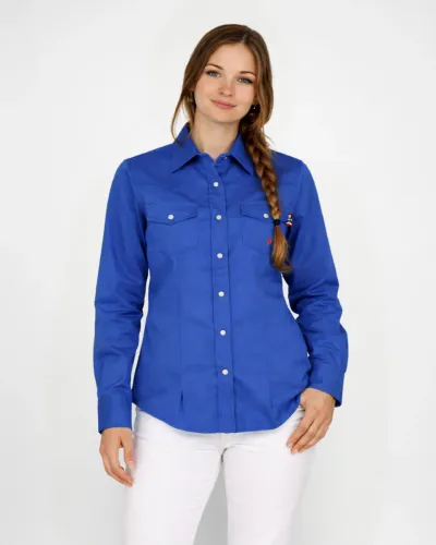 LADIES FR SOLID SNAP SHIRT image thumbnail