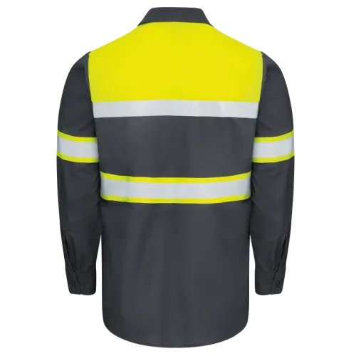 Hi-Visibility Long Sleeve Color Block Ripstop Work Shirt image thumbnail