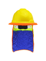 Image of Bullhead Safety® Cooling High-Visibility Evaporative Cooling Neck Shade