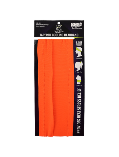 FrogWear™ HV High-Visibility Orange Tapered Cooling Headband with Four-Way Stretch  image thumbnail