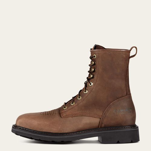 Cascade 8" Wide Square Toe Steel Toe Work Boot image thumbnail