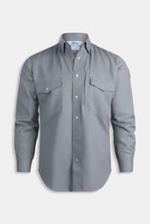 Image of Aloha 5.3 oz. CAT2 Inherent FR RipStop Short Vented Back Snap Collar Shirt w/ Zipper Pocket