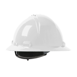 Image of PIP® Kilimanjaro™ Vented, Full Brim Hard Hat with HDPE Shell, 4-Point Textile Suspension and Wheel Ratchet Adjustment