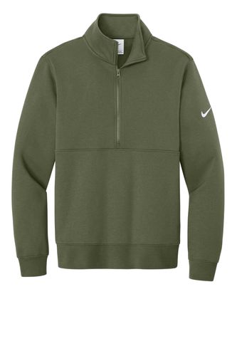 Nike Club Fleece Sleeve Swoosh 1/2-Zip NKDX6718 image thumbnail