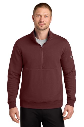 Nike Club Fleece Sleeve Swoosh 1/2-Zip NKDX6718 image thumbnail