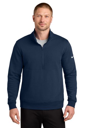 Nike Club Fleece Sleeve Swoosh 1/2-Zip NKDX6718 image thumbnail