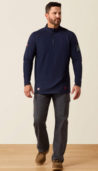 Image of FR Combat Stretch Patriot 1/4 Zip Work Shirt