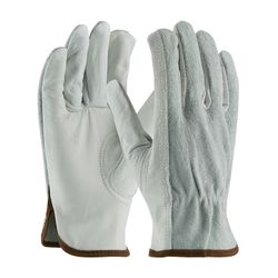 Image of Regular Grade Top Grain Leather Drivers Glove with Split Cowhide Back - Keystone Thumb