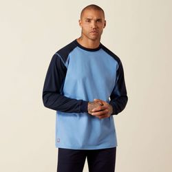 Image of MNS FR Colorblock Baseball Long Sleeve T-Shirt