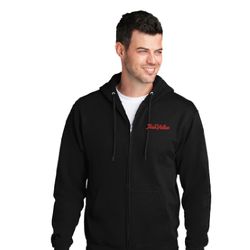 Image of Full-Zip True Value Embroidered Hooded Sweatshirt - Black