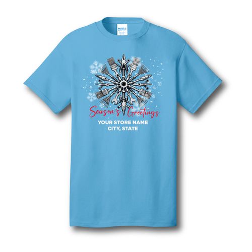 Holiday Custom Festive Snowflake T-Shirt image thumbnail