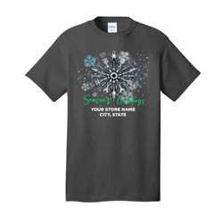 Image of Holiday Custom Festive Snowflake T-Shirt