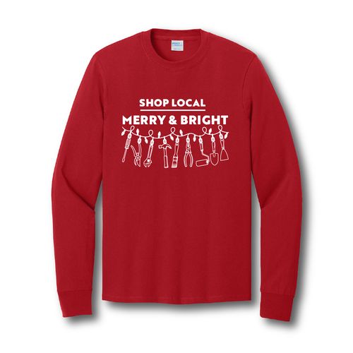 Holiday Merry & Bright Long-Sleeve T-Shirt image thumbnail