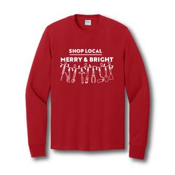 Image of Holiday Merry & Bright Long-Sleeve T-Shirt