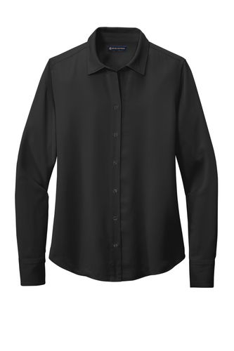 Brooks Brothers Women's Full-Button Satin Blouse BB18007 image thumbnail