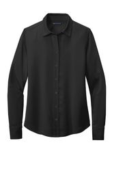 Image of Brooks Brothers Women's Full-Button Satin Blouse BB18007