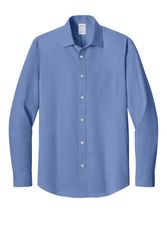 Image of Brooks Brothers Wrinkle-Free Stretch Pinpoint Spread Collar Shirt BB18012