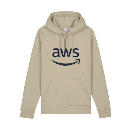 Image of Unisex Tan Midweight Hooded Sweatshirt