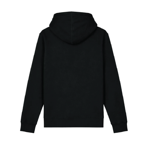 Unisex Black Midweight Hooded Sweatshirt image thumbnail