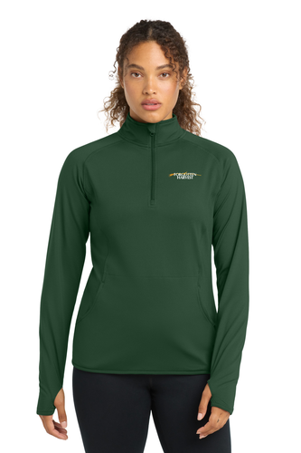 Sport-Tek Women's Sport-Wick Stretch 1/4-Zip Pullover. LST850 image thumbnail