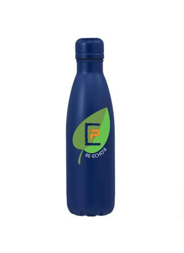 17 oz Copper Vacuum Insulated Bottle - Navy  image thumbnail