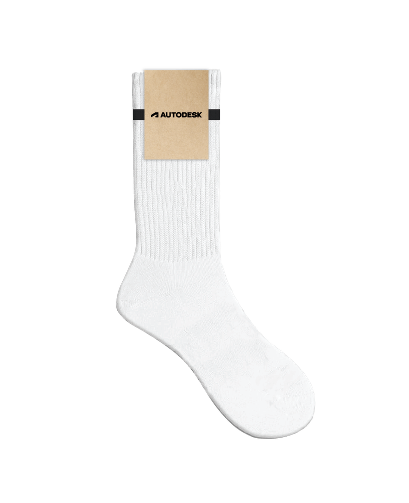 Image of Varsity Crew Socks - White