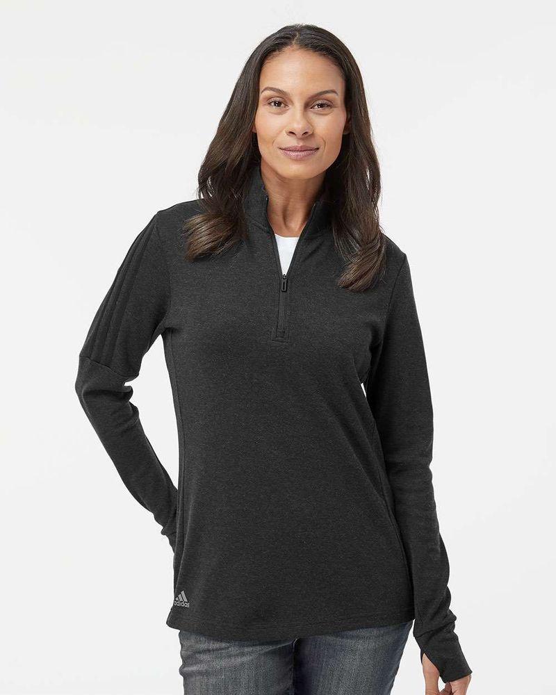 Adidas - Women's 3-Stripes Quarter-Zip Sweater primary image