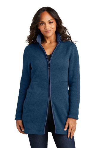Port Authority Ladies Arc Sweater Fleece Long Jacket image thumbnail