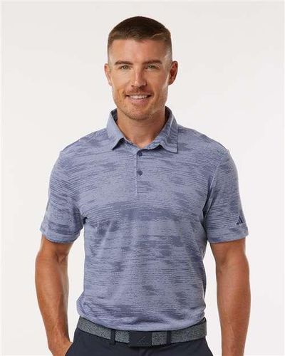 Adidas Textured Stripe Polo  image thumbnail