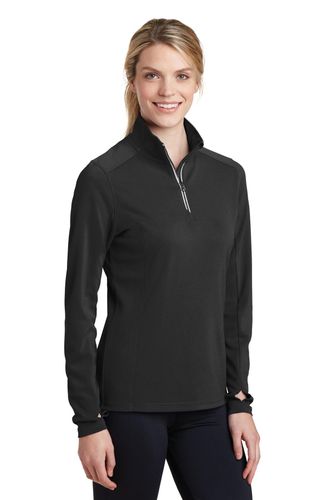 Sport-Tek Ladies Sport-Wick Textured 1/4-Zip Pullover image thumbnail